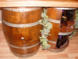 Matching Half Barrel Bar Stands