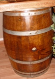 Wine Barrel Bar Stand Stained and Polyurathaned